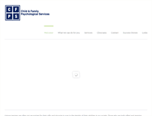 Tablet Screenshot of childandfamilypsychological.com